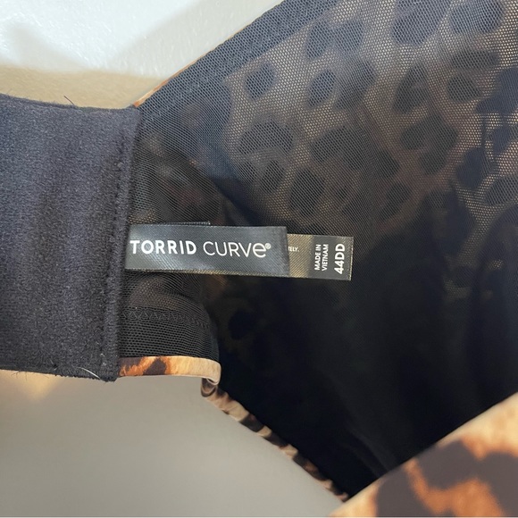 NWT Torrid WIRE-FREE PUSH UP PRINT 360 BACK SMOOTHING BRA Cheetah Size 44DD - Picture 7 of 10